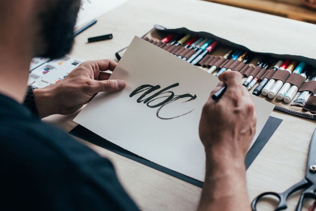 Formas de letras para utilizar em um cartaz